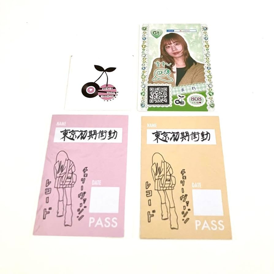 Amazon.co.jp: 東京初期衝動 グッズ4点セット ステッカーカード